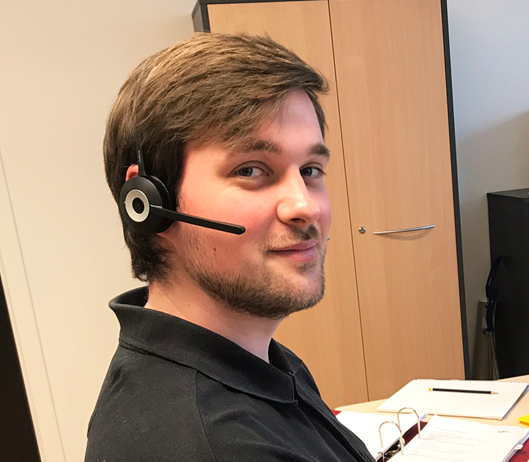 Mathias profil portræt