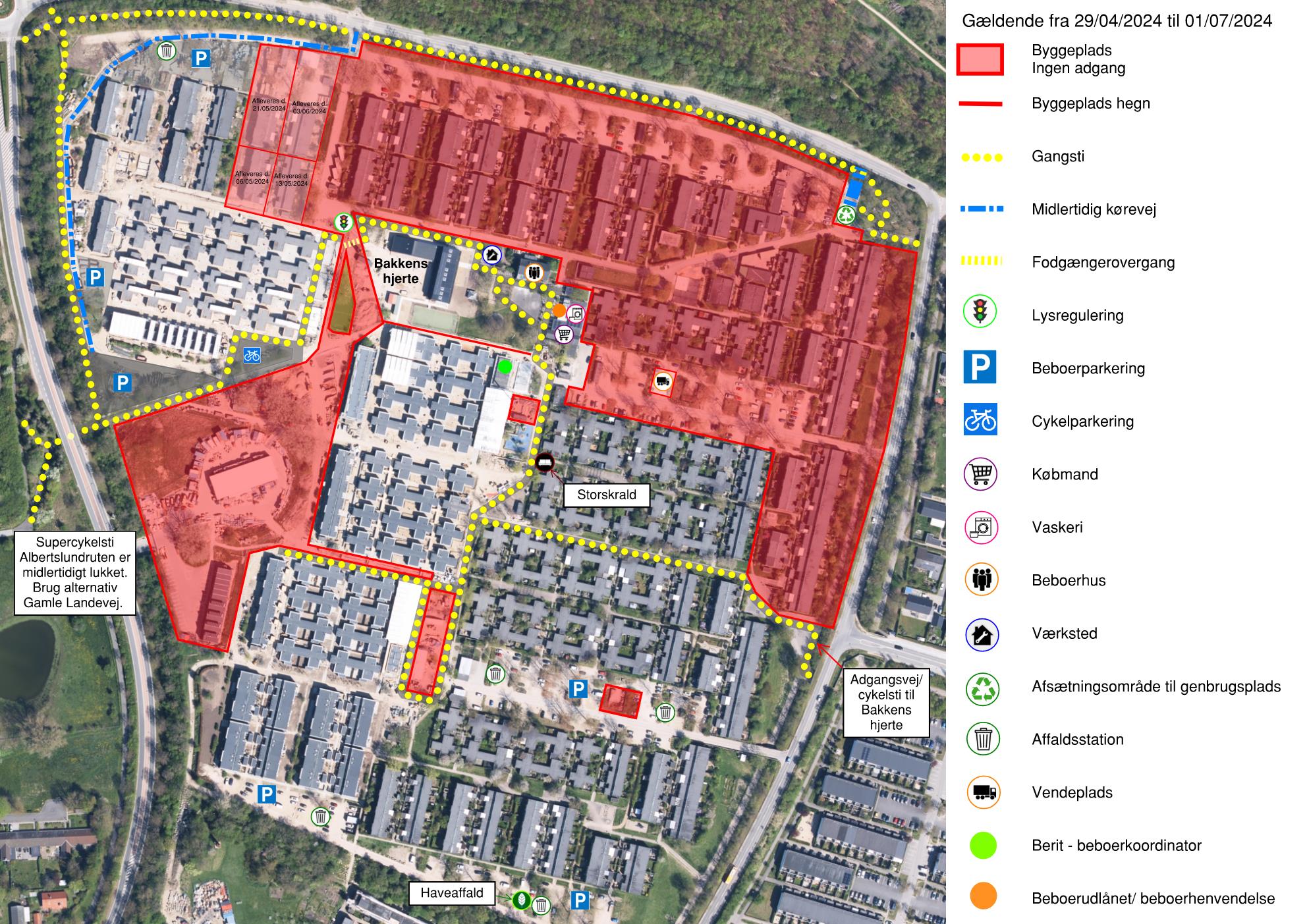 Oversigtskort fra 29. april til 1. juli 2024
